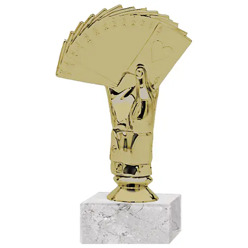 Trofeo Plástico Mod. Carta 2 (190)   14,5 cms.