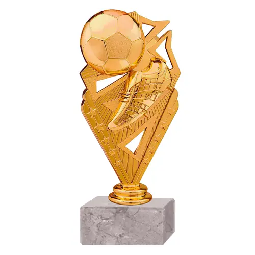 Trofeo Plástico Zapato Fútbol Pelota Estrella (340)   18 cms.