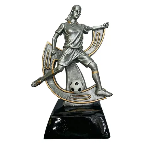 Trofeo Resina Futbolista Femenina FUT10   20 cms.