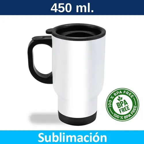 Mug Tazón Acero Inoxidable Térmico sublimable M80