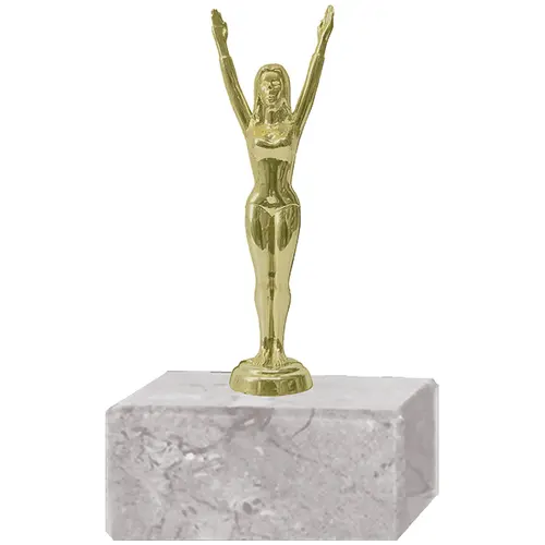 Trofeo Plástico Gimnasia Mujer (238)   13 cms.