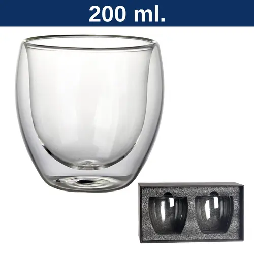 Vaso Vidrio Doble Pared SET M5