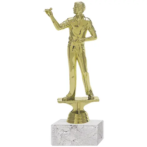 Trofeo Plástico Juego Dardos Masculino Grande (267)   24,5 cms.