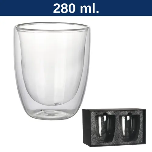 Vaso Vidrio Doble Pared SET M4