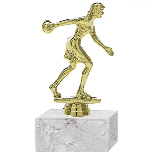 Trofeo Plástico Bochas Femenino (176)  10,5 cms.