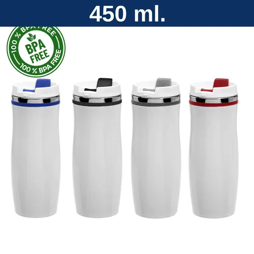 Mug Tazón Acero Inoxidable Térmico M17 BLANCO