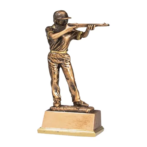 Trofeo Resina Cazador Masculino 37914   16 cms.