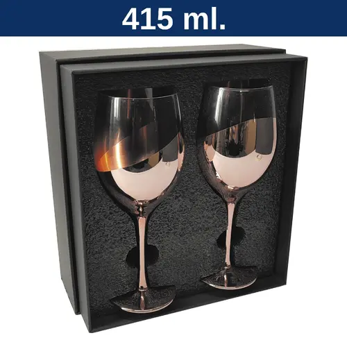 Set de 2 Copas de Vino ENCOBRIZADO M86