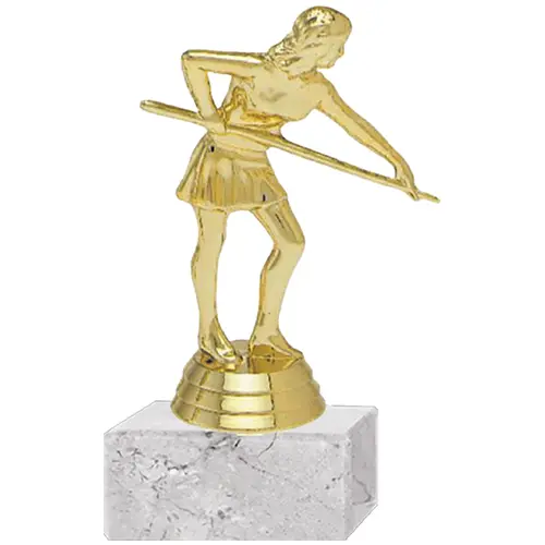 Trofeo Plástico Pool Femenino 2 (150)   13 cms.