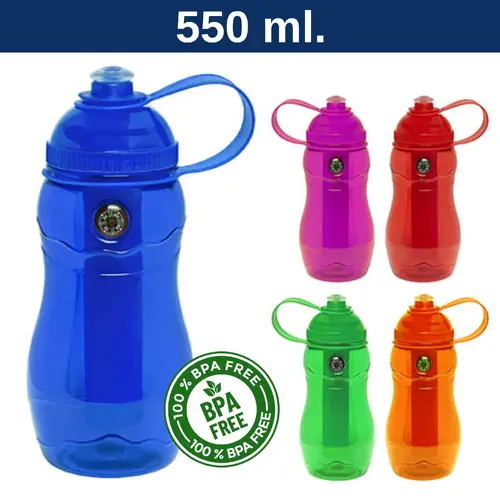 Botella Plástica Caramayola + Brújula + Enfriador M31