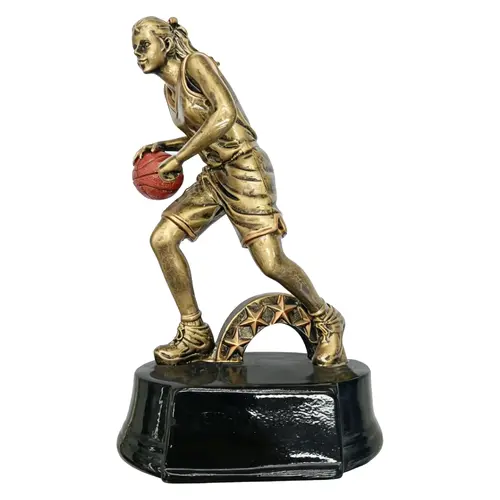 Trofeo Resina Basquetbolista Femenino BAS10   19 cms.