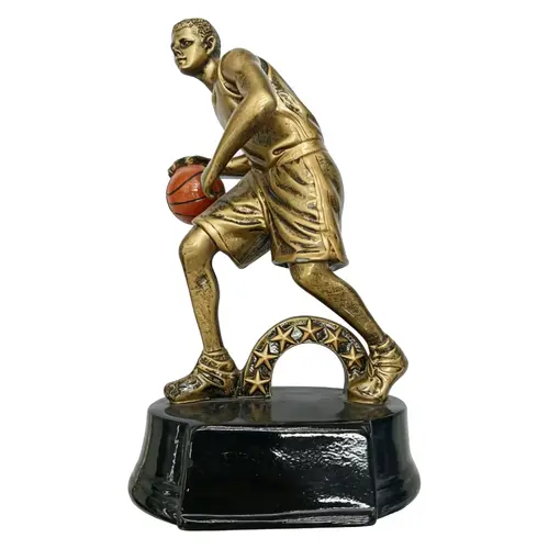 Trofeo Resina Basquetbolista Masculino BAS15    19 cms.