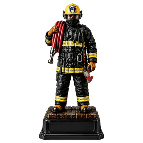 Trofeo Resina Bombero BOMB10    20 cms.