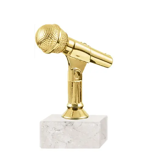 Trofeo Plástico FR Micrófono (318)   11 cms.