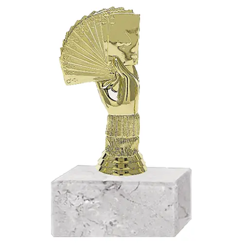 Trofeo Plástico Mod. Carta (  189  )   14,5 cms.