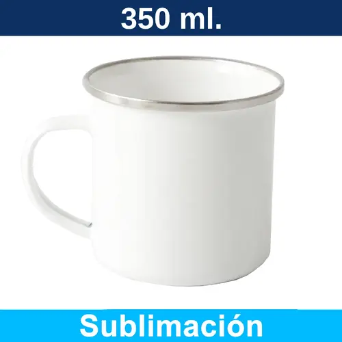 Mug Tazón Acero Enlozado sublimable M181
