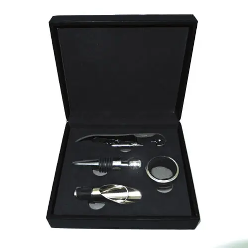 Set de Vino Símil Cuero W4