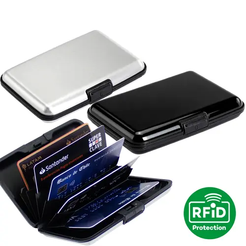Porta-Tarjetas Anti-Clonación RFID